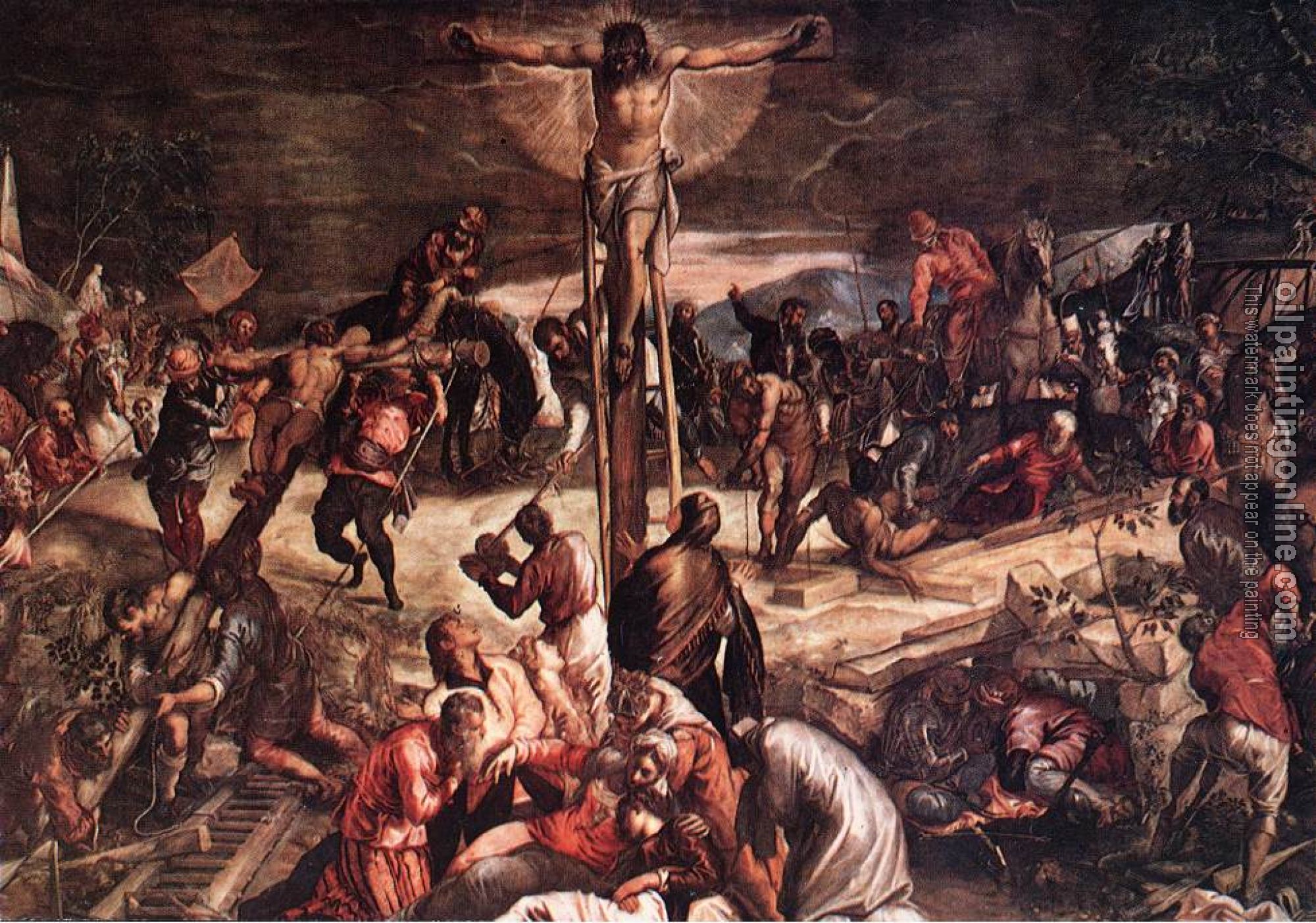 Jacopo Robusti Tintoretto - Crucifixion detail